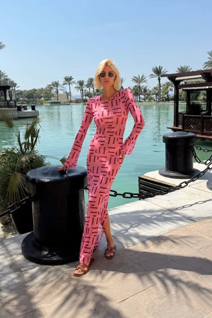 Pink Full haljina