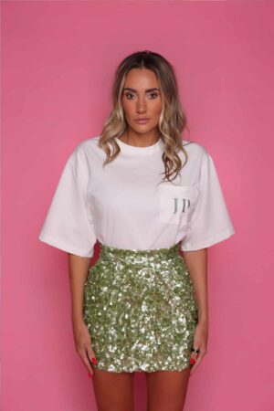 VINTAGE-WHITE-T-SHIRT-MATCHA-GREEN-LOGO-0 VINTAGE WHITE T-SHIRT MATCHA GREEN LOGO